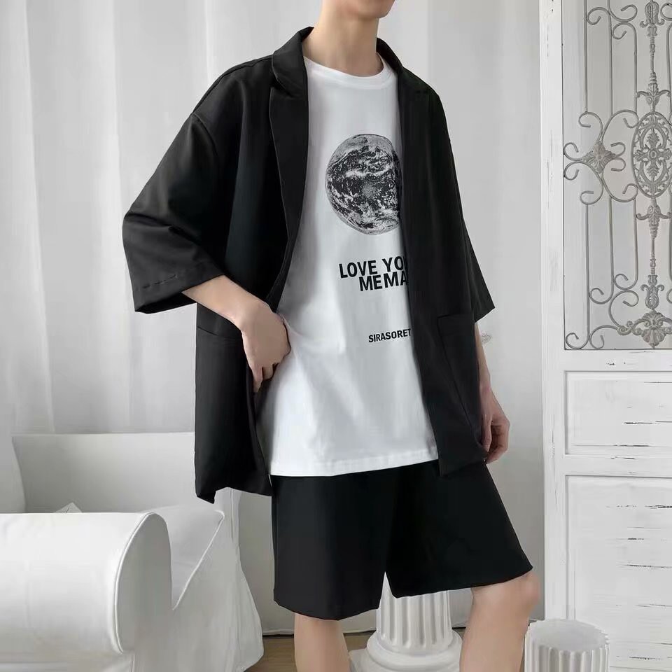 Áo khoác nam ngắn tay thời trang Hàn Quốc