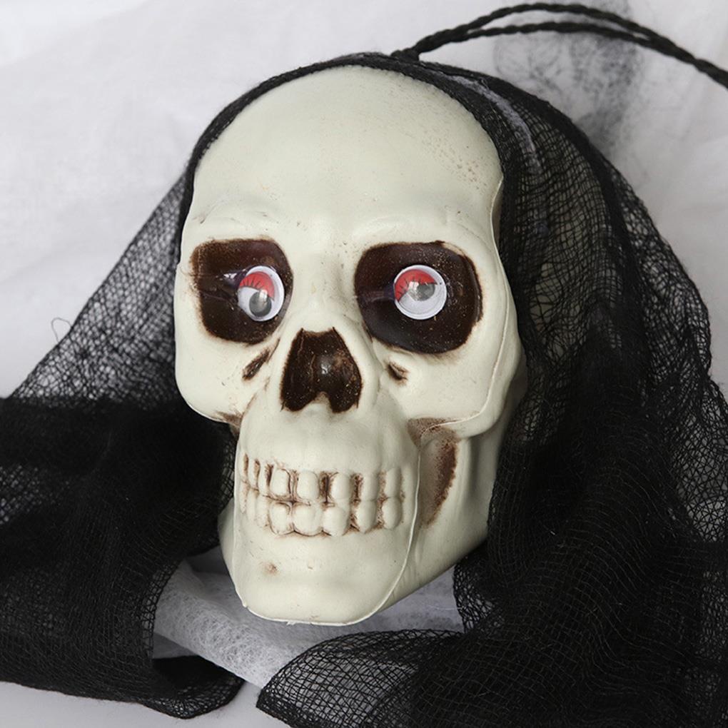 Rèm Cửa Trang Trí Halloween Hình Bộ Xương