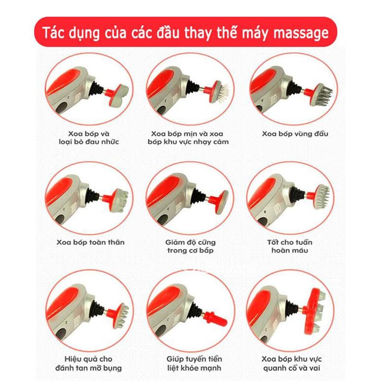 [CHÍNH HÃNG] Máy massage cầm tay hồng ngoại 10 đầu Massager-King.