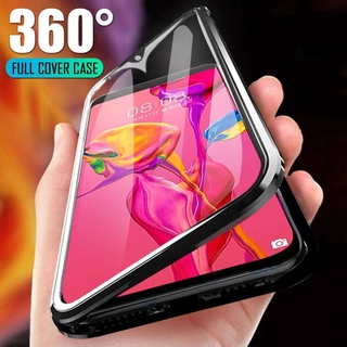 Ốp điện thoại bảo vệ 360 độ phối kính cường lực cho Oppo A12 A7 A5 A5S A3S A9 A5 2020 F7 F9 Realme C11