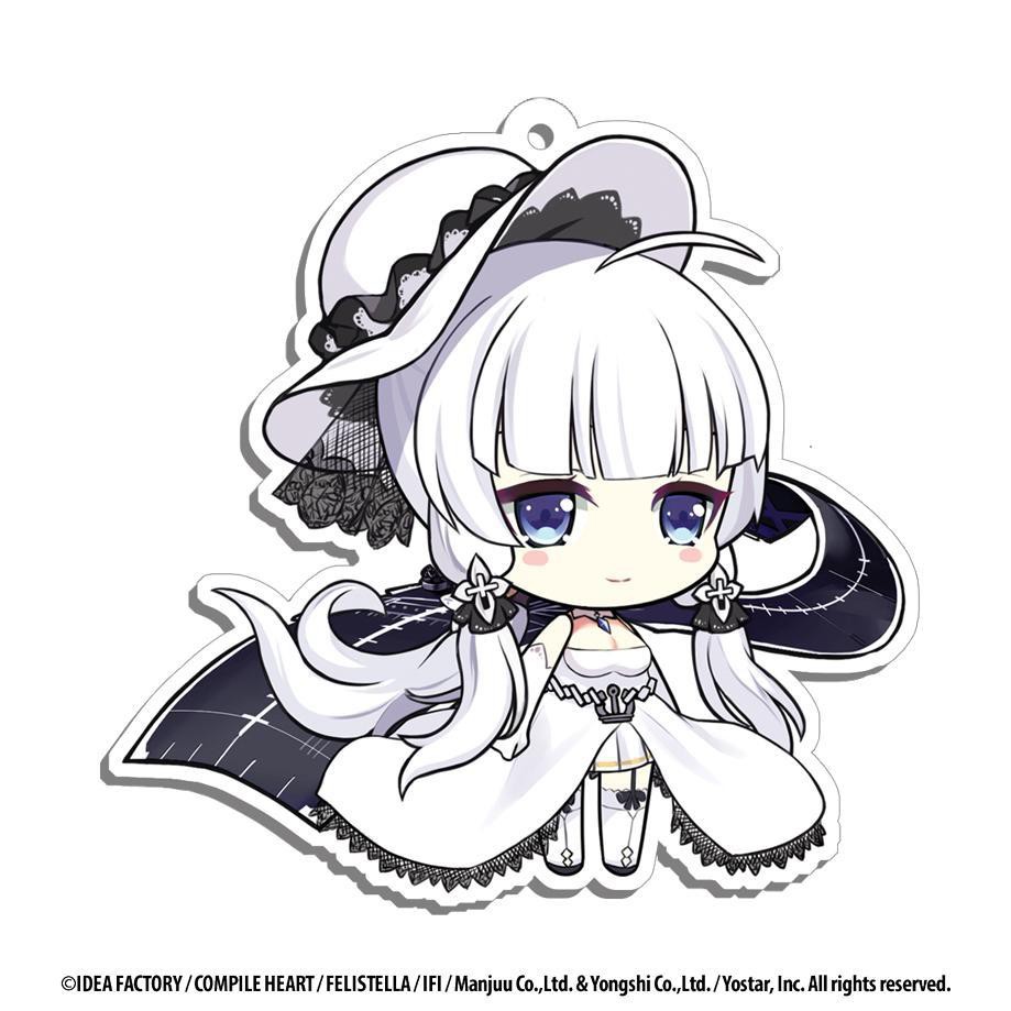 Móc khóa Azur Lane quà tặng xinh xắn dễ thương in hình anime chibi