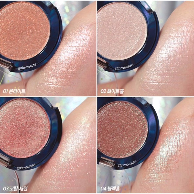 (CAM KẾT AUTH) Phấn Nhũ Mắt lấp lánh Romand The Universe Glitter Shadow