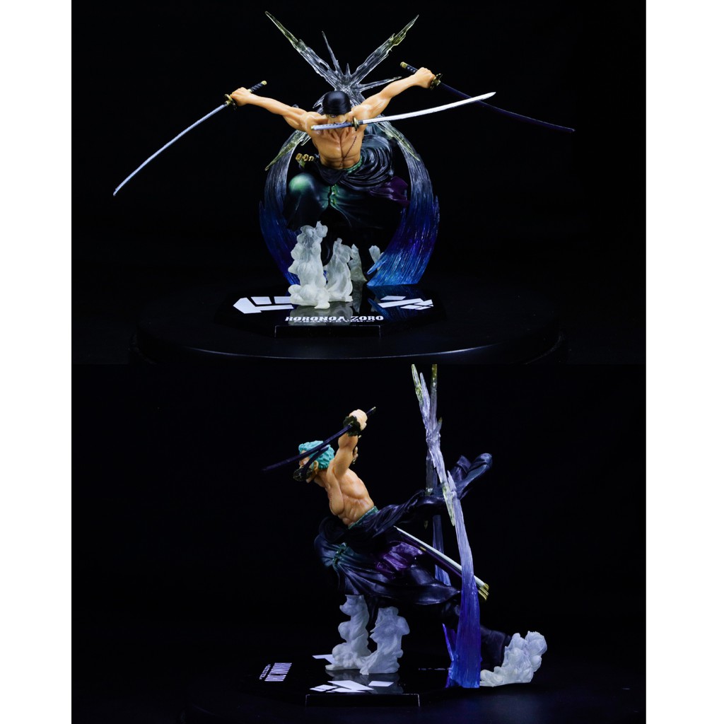 (Sẵn VN) Mô hình nhân vật Zoro cầm 3 kiếm tư thế chiến đấu- One Piece - Truy tìm kho báu hải tặc