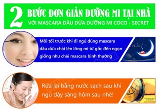 Mascara Dầu dừa Dưỡng mi Coco - Secret