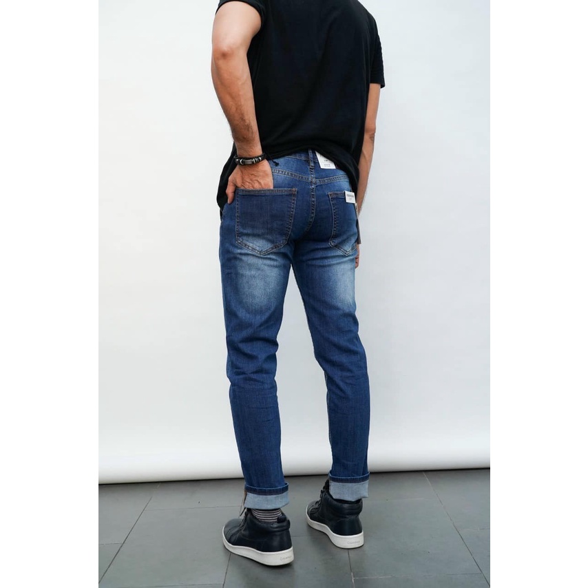 Quần Jean nam trơn không họa tiết