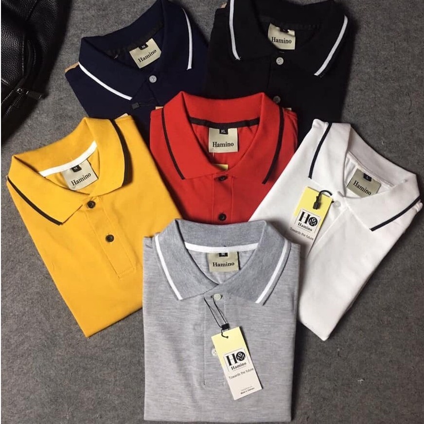 Áo phông nam Ikemen tay ngắn cổ bẻ phối viền cao cấp : Kiểu dáng Hàn Quốc chất liệu cotton , co giãn 4 chiều(APKV) | BigBuy360 - bigbuy360.vn