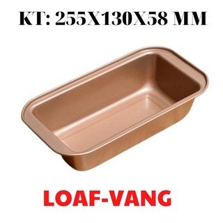 Khuôn Bánh Mì LOAF Nướng Dụng Cụ Làm Bánh Mì Hoa Cúc Chống Dính Hình Chữ Nhật Màu VÀNG - LOAF-VANG