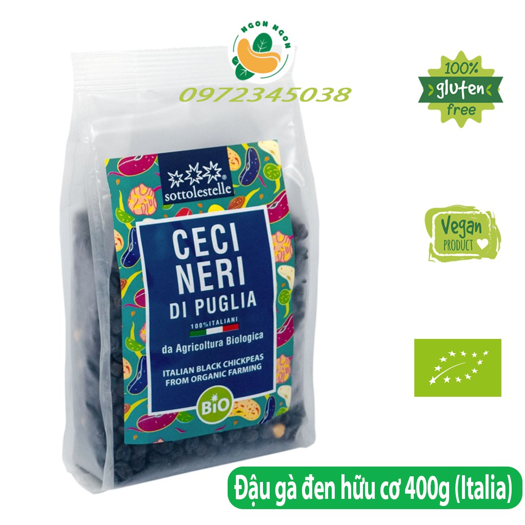 (Organic) Đậu gà đen cao cấp 400g (nhập khẩu Italia)