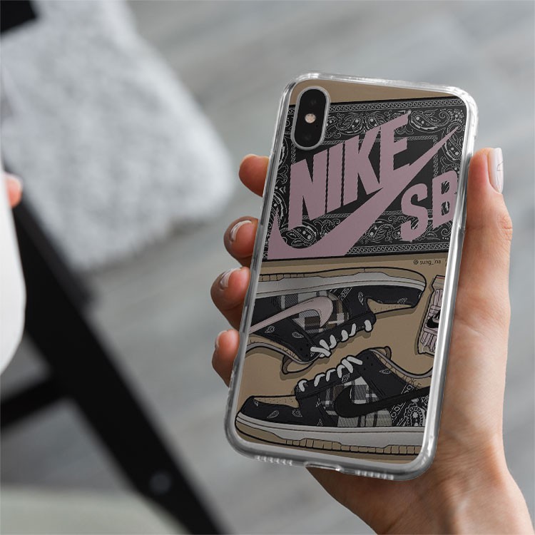 Ốp lưng NIKE SB màu hồng cho Iphone 5 6 7 8 Plus 11 12 Pro Max X Xr NIKPOD00010