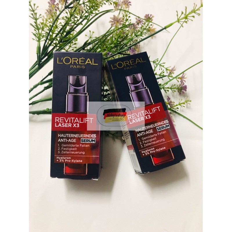 Huyết thanh chống lão hoá -Loreal Revitalift Laser X3 Serum,⚡HÀNG ĐỨC⚡ 30ml