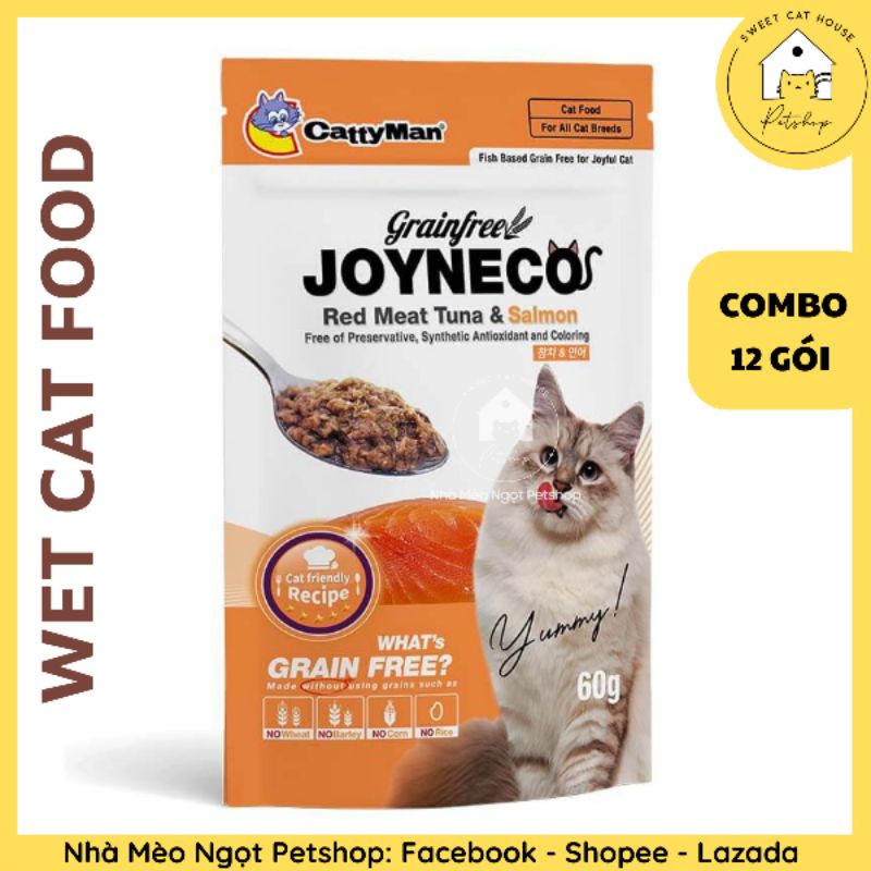 Hộp 12 gói Joyneco Hàn Quốc pate cho mèo