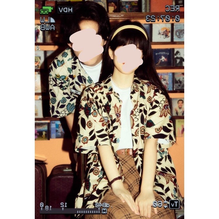 NRVP Áo Sơ Mi Dáng Rộng Thời Trang Hàn Quốc Cá Tính Cho Nữ