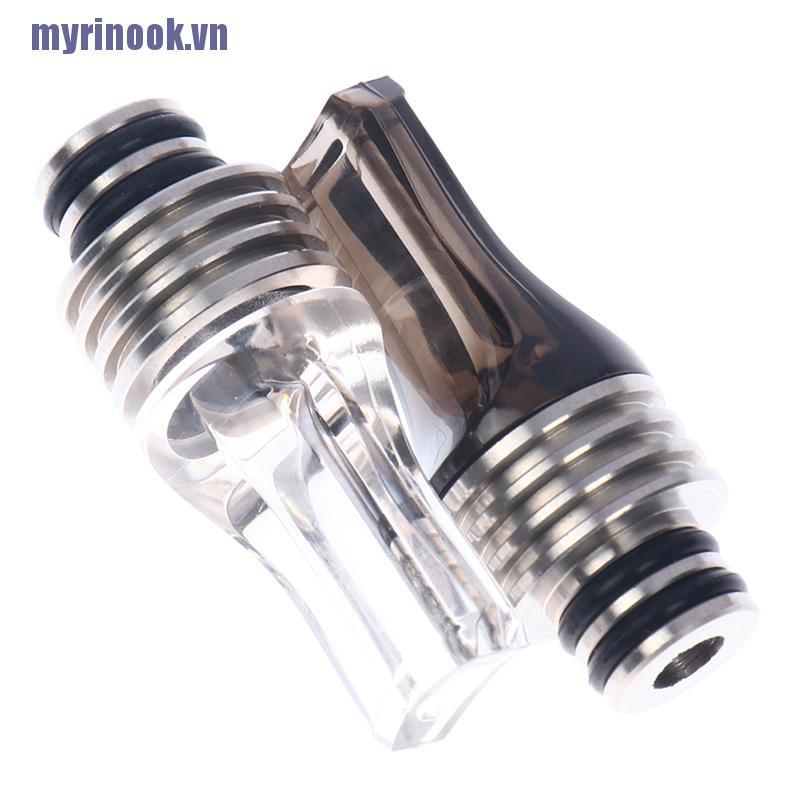 <rinook>1Pc 510 Drip Tip Acrylic And Stainless Steel Flat Mouth Drip Taste Type Drip Tip