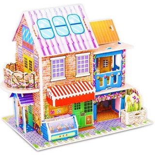 [Chọn mẫu]Mô Hình Nhà Biệt Thự Lắp Ghép 3D Cho Bé chất liệu hàng loại 1