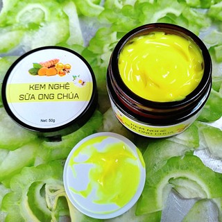 Mặt nạ nghệ sữa ong chúa - Mặt nạ trắng da, mụn, thâm, nám tàn nhang