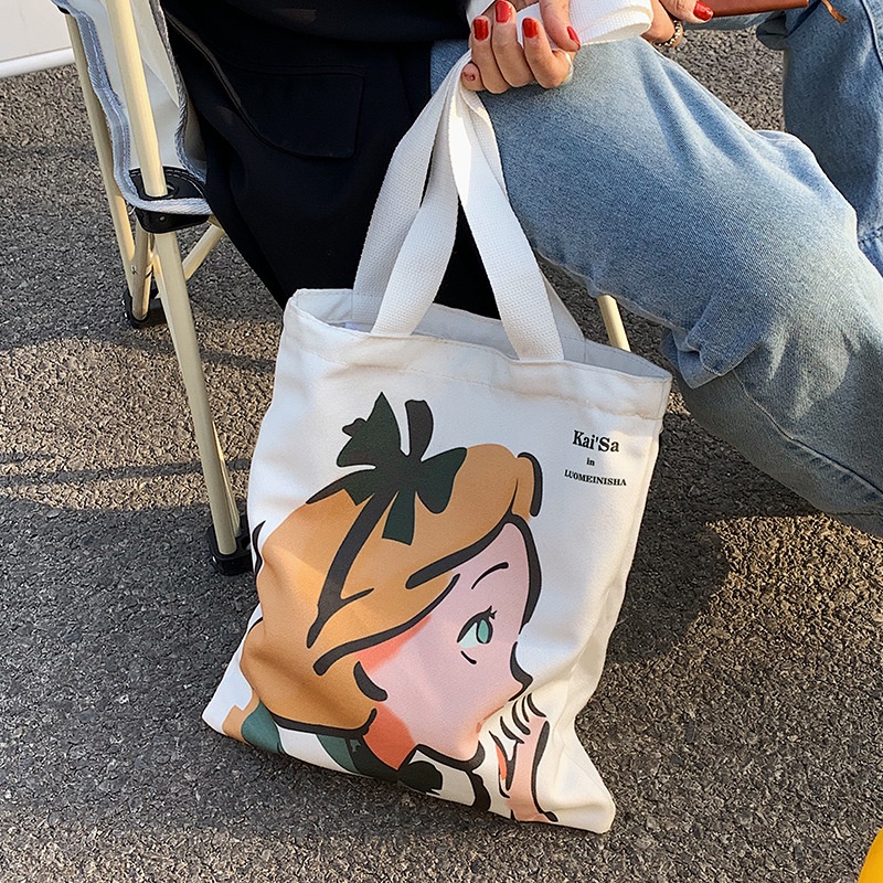 Túi Đeo Vai Vải canvas Cầm Tay Sức Chứa Lớn Thời Trang Cho Nữ