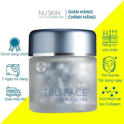 Tinh Chất Săn Chắc Da Tru Face Essence Ultra Nuskin - Hũ 60 Viên