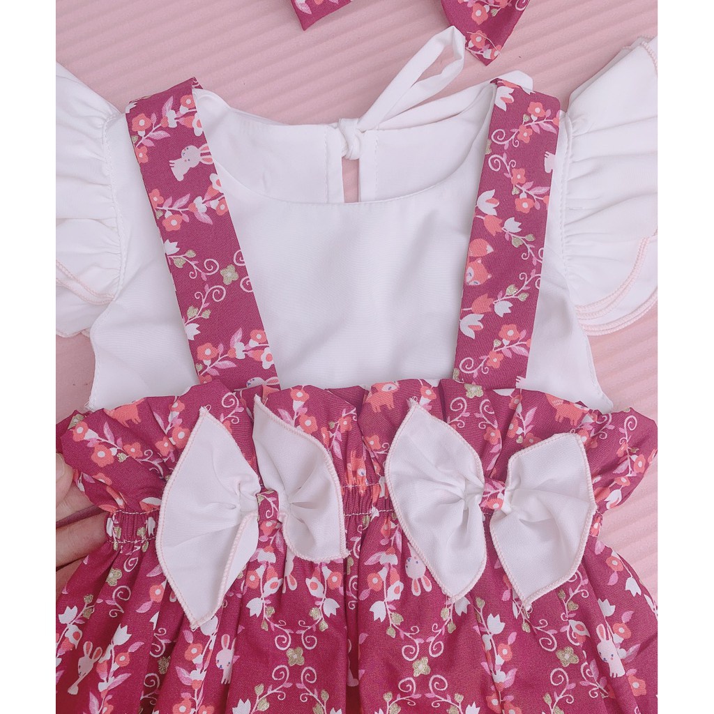 Bodysuit cho bé gái sơ sinh, 0,1,2,3 tuổi Chi Loves , Đầm bé gái sơ sinh hàng thiết kế cao cấp ( Mẫu V47)