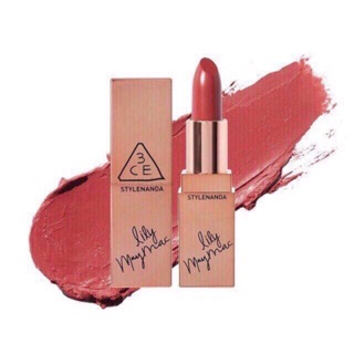 Son 3CE Stylenanda Lily May Mac 118 Holy Rose - Đỏ đất