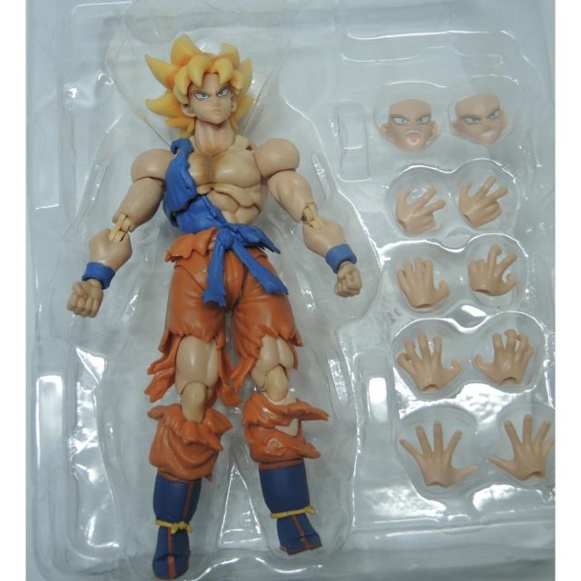 [Xả hàng tăng doanh sô-Hàng có sẵn] Mô hình khớp cử động SHF Son Goku ver Super Saiyan 2 - Dragon Ball cao 16cm