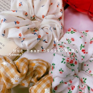 Thun cột tóc scrunchies đủ màu (ảnh thật shop tự chụp)