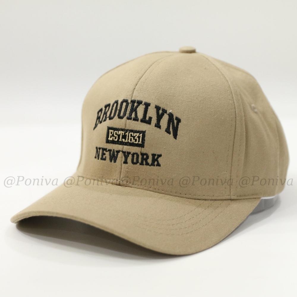 Mũ lưỡi trai ❤️ Nón kết thêu chữ BROOKLYN 1631 chất kaki cao cấp form unisex nam nữ phong cách Ulzzang PONIVA siêu hot