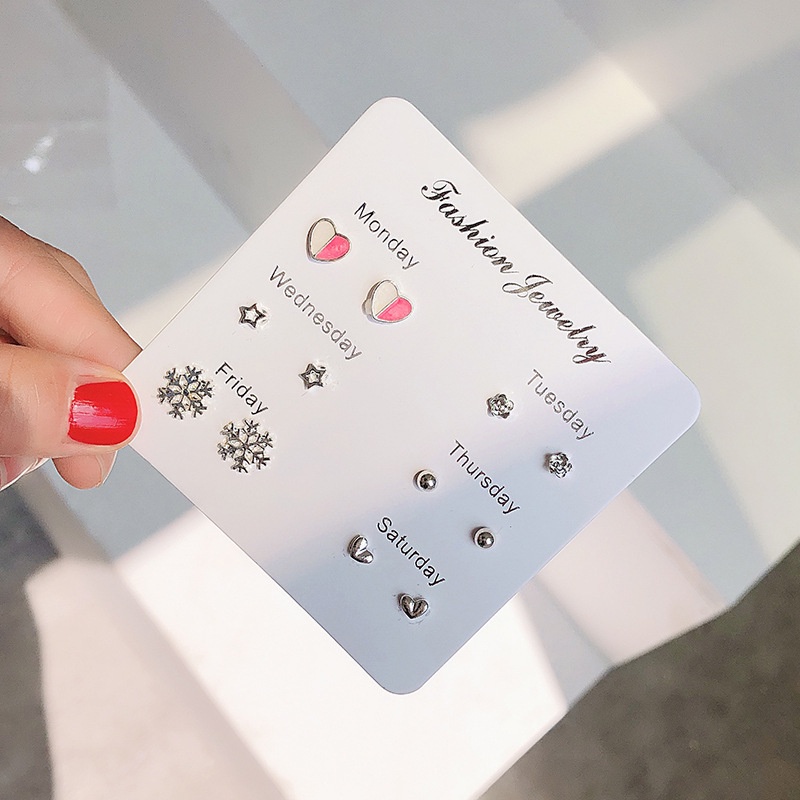 Khuyên tai mạ bạc 925 đính ngọc trai đơn giản thời trang cho nữ