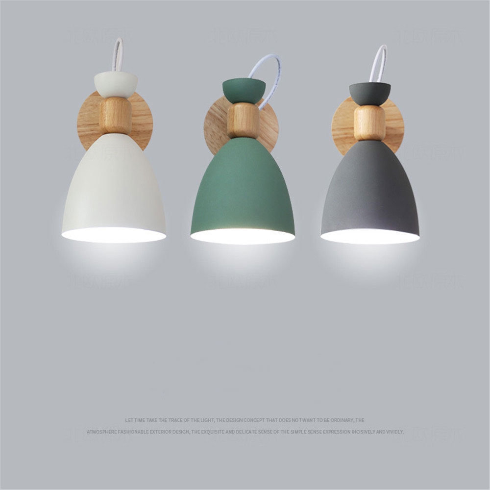 Đèn Led Gắn Tường Bằng Gỗ Thiết Kế Đơn Giản Sáng Tạo