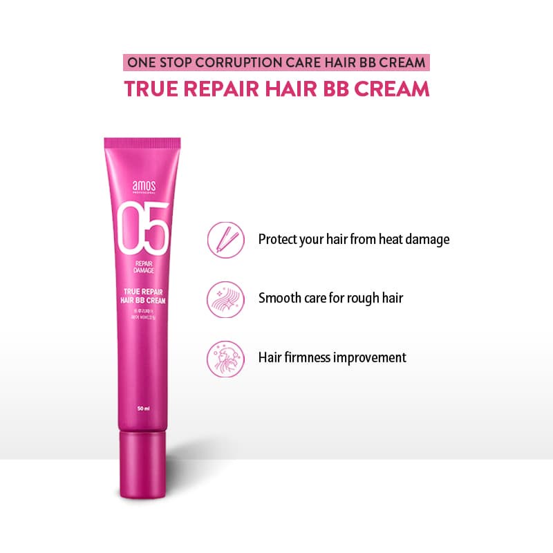 [GIFT] Kem phục hồi tóc AMOS PROFESSIONAL True Repair Hair BB Cream 50ml Daily Beauty Daily Beauty Official