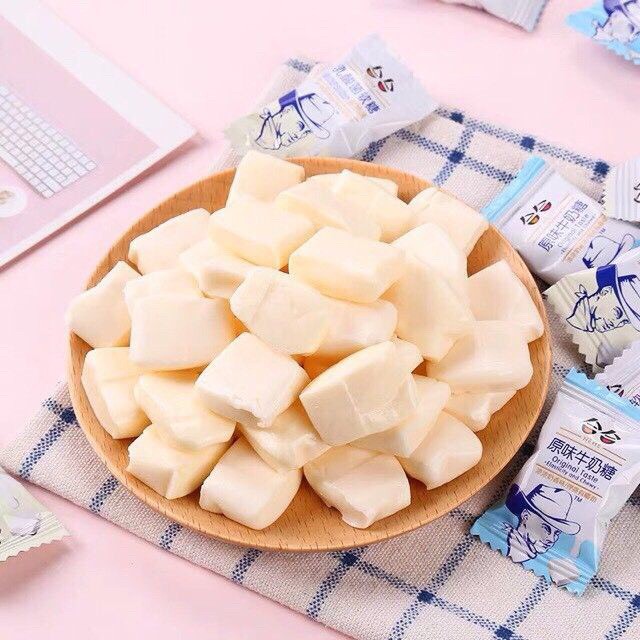 [3 vị] Kẹo sữa chua ông già HeHe Đài Loan 288g (sữa chua/ sữa bò/ hoa quả), đồ ăn vặt kẹo cao bồi ngon rẻ