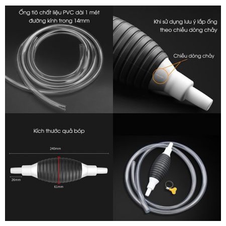 Dụng Cụ Bơm Hút Dài 1m Đa Năng