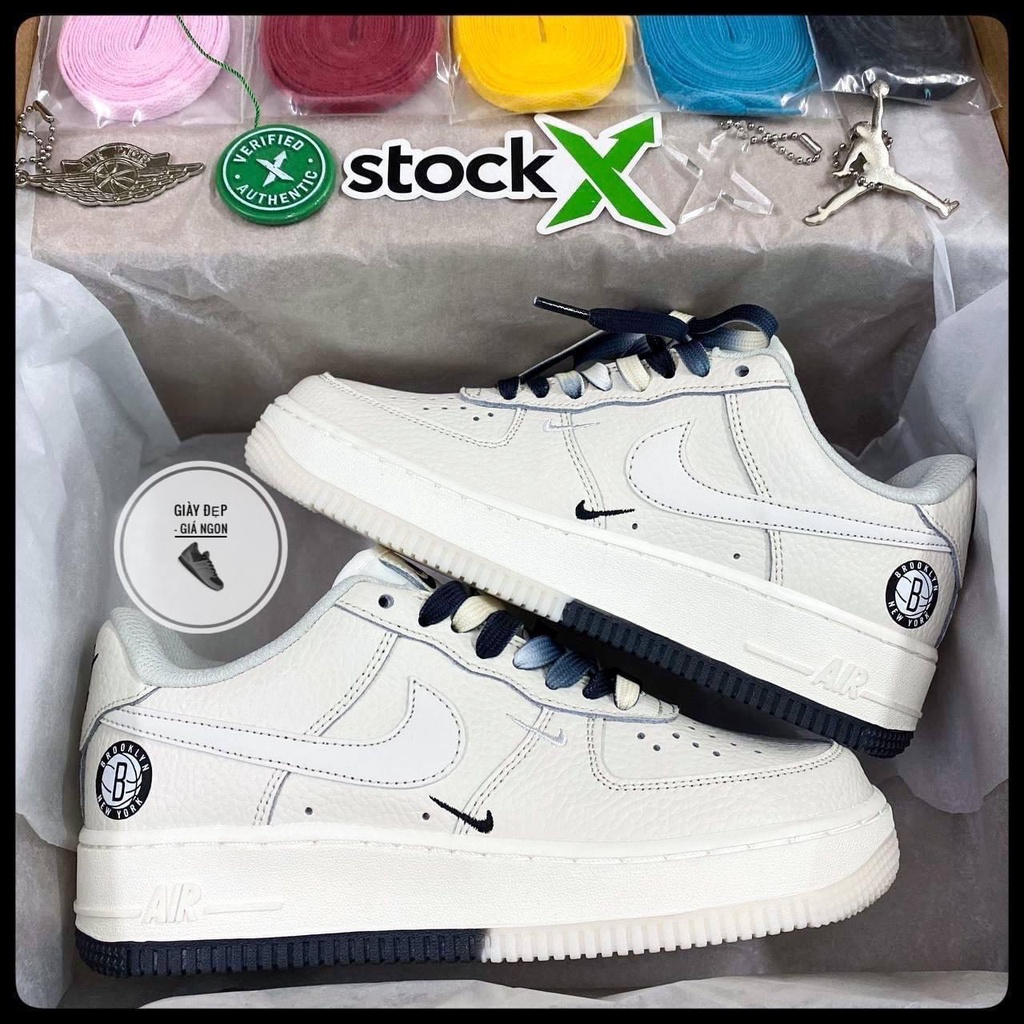 Giày AF1 các mẫu cực hot 2022 ,Giày sneaker AF1 âm dương-study-nỉ đen....dành cho nam nữ chuẩn S.Cấp full phụ kiện