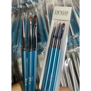 Bộ cọ 3 cây Dingxi [ cọ vẽ nét, cọ hoa cúc, cọ đắp gel ] - manh219