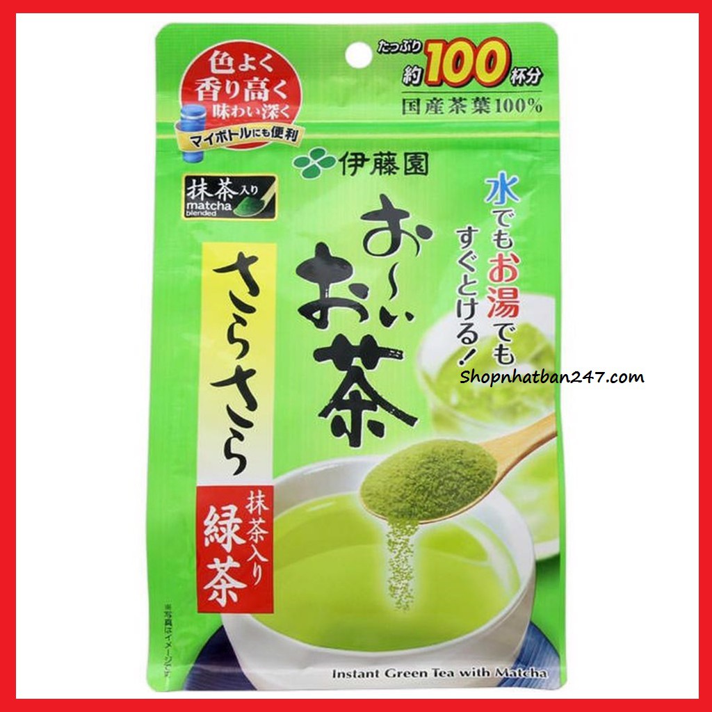 Bột trà xanh matcha Nhật Bản 40g nguyên chất 100% [Date 2020]