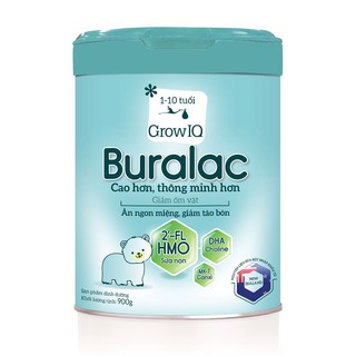Sữa bột Buralac Grow IQ phát triển chiều cao trí não 900g