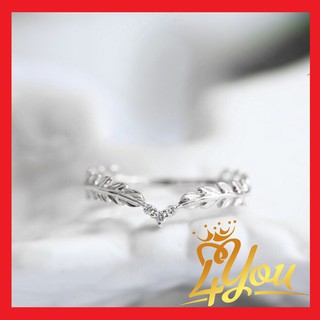 Nhẫn bạc đẹp ♥️freeship giảm 20k khi nhập mã nhẫn nguyệt quế nữ thần, bạc 925 chuẩn 100%
