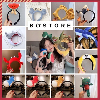 Băng đô cài tóc , bờm rửa mặt hình thú dễ thương