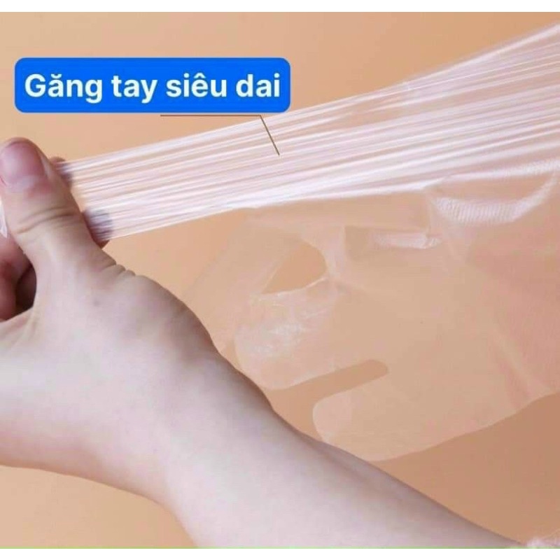 COMBO 1 - 2 HỘP 200 GĂNG TAY SIÊU DAI NILONG MẪU MỚI MÃ 02 (vỏ trắng pha xanh lá)