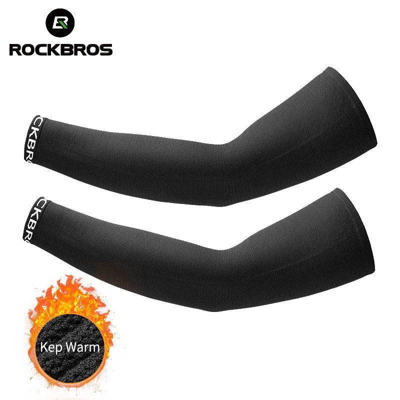 Rockbros Găng Cánh Tay Giữ Ấm Mềm Mại Co Giãn Thoáng Khí Cho Nam Nữ
