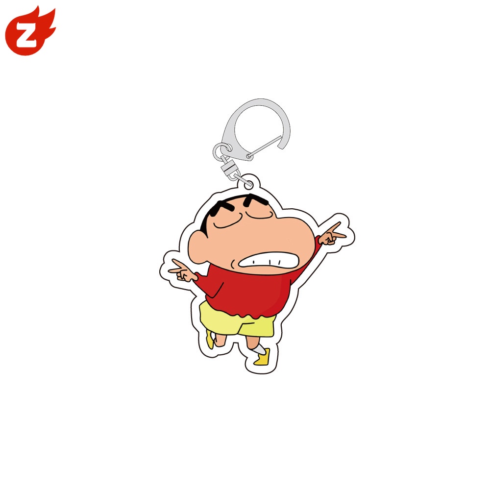 1 Móc Khóa Hình Cậu Bé Bút Chì Shin-chan Bằng Acrylic