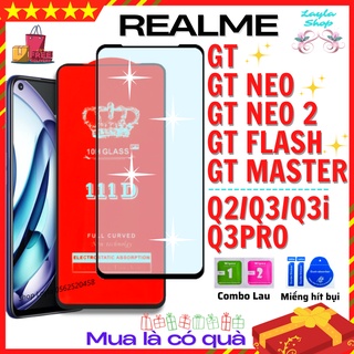 Kính Cường Lực Realme GT/GT NEO/GT NEO 2/GT FLASH/GT MASTER/Q2/Q3/Q3i/Q3PRO - FULL MÀN - ĐỘ CỨNG 10H - ĐỘ TRONG SUỐT CAO