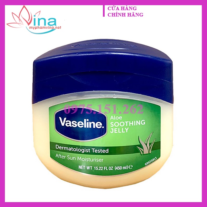 Sáp Dưỡng Ẩm Vaseline Aloe Soothing Jelly 450ml