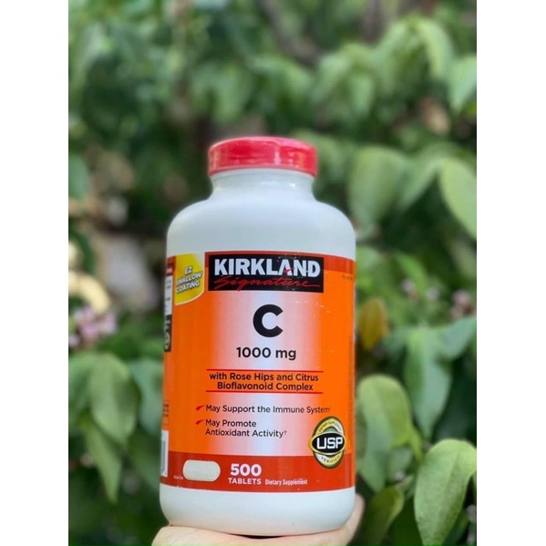 Kirkland Vitamin C 1000mg 500v tăng đề kháng, miễn dịch