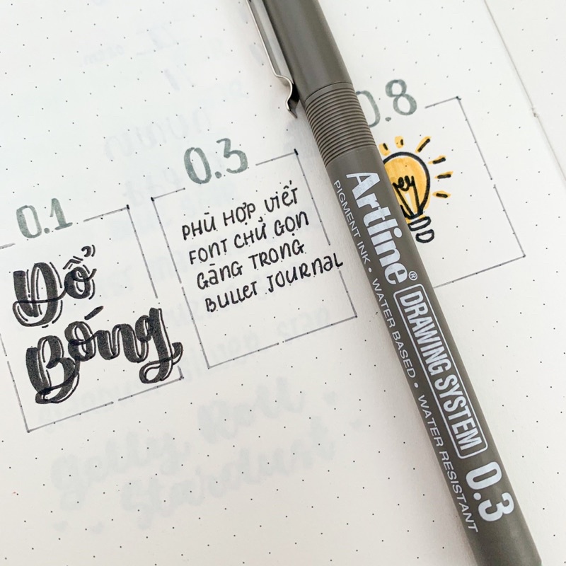 Bút Đi Nét Artline - Kháng Nước - Bullet Journal - Hidari