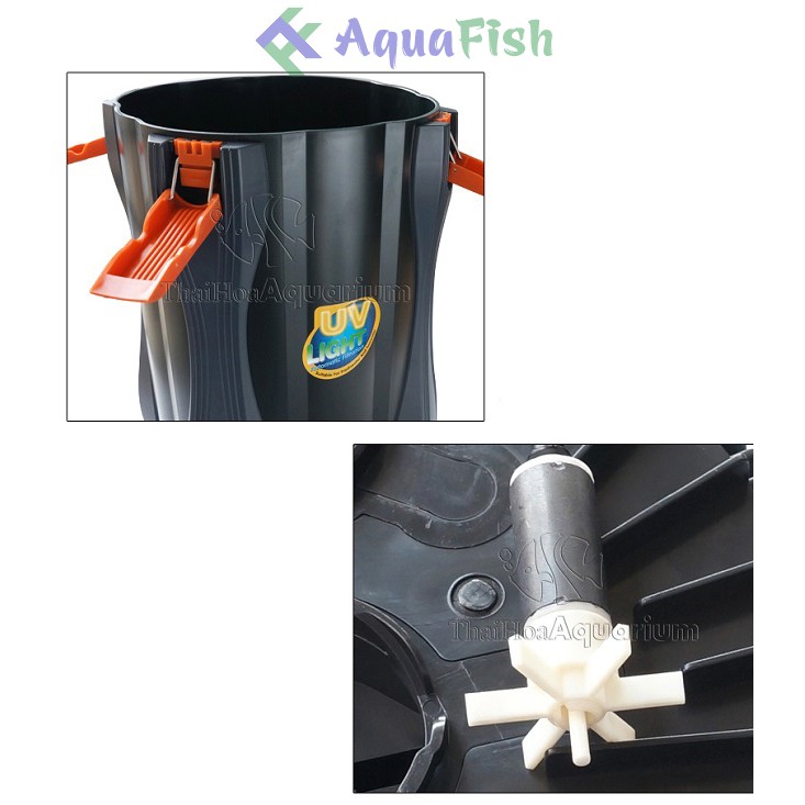 Lọc Thùng Periha EC 800U, 1000U, 1200U, 1500U Có Đèn UV Dùng Cho Bể Cá Cảnh Trong Nhà