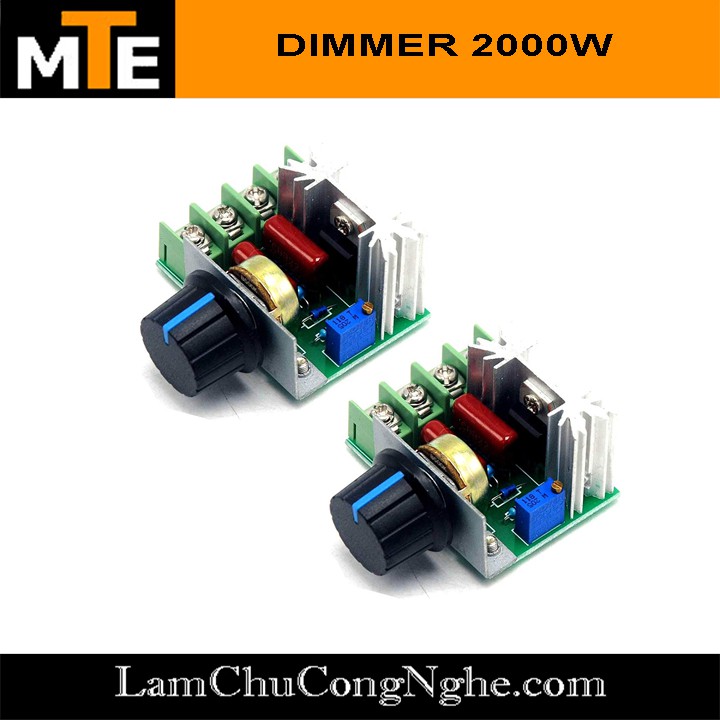 Mạch dimmer công suất 2000W Mạch điều khiển tốc độ động cơ, độ sáng bóng đèn AC 220v