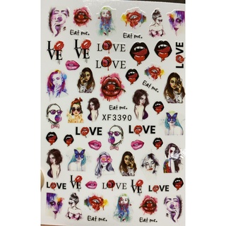 [ĐỒ NAILS] Sticker Dán Móng môi sexy