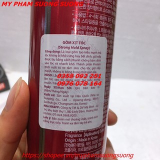 Gôm Xịt Tóc Cứng Obsidian Strong Hold Spray 300ml