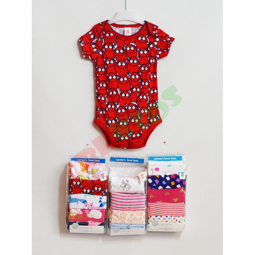 Set 5 body Carter bé sơ sinh mặc hàng ngày mát mẻ