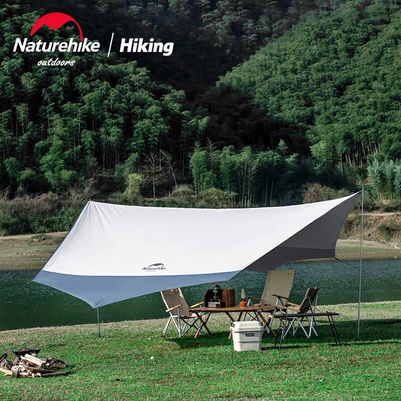 Tăng dã ngoại phủ bạc NatureHike NH16T012-S/NH16T013-S (phiên bản 2021) - Size M màu ghi phối xám xanh